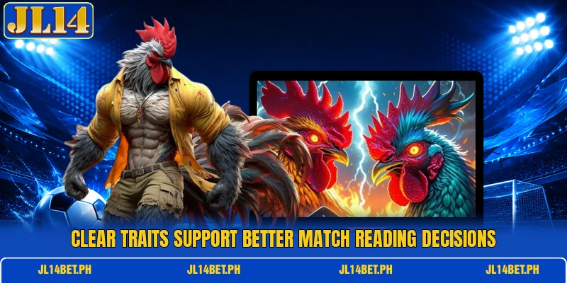 Clear traits support better match reading decisions Clear traits support better match reading decisions