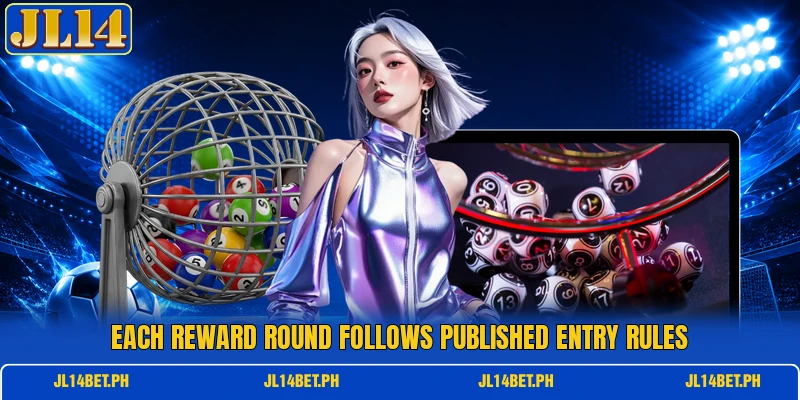 Each reward round follows published entry rules Each reward round follows published entry rules