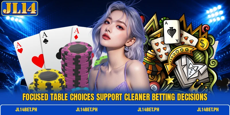 Focused table choices support cleaner betting decisions Focused table choices support cleaner betting decisions