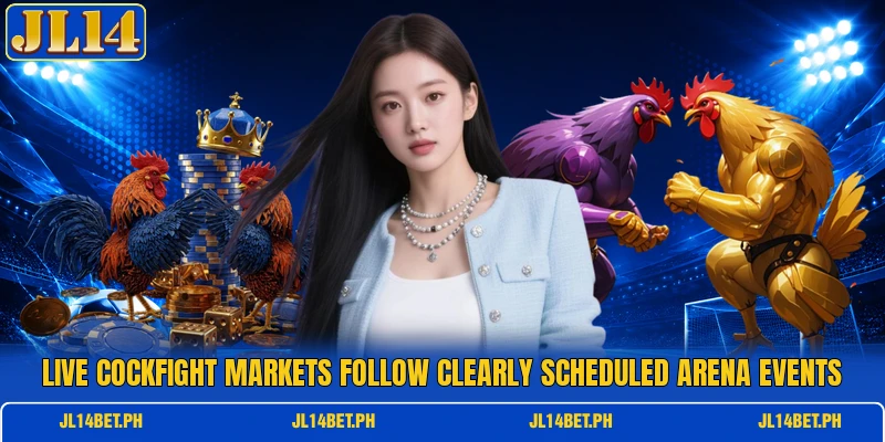 Live cockfight markets follow clearly scheduled arena events Live cockfight markets follow clearly scheduled arena events