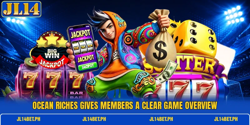 Ocean Riches gives members a clear game overview Ocean Riches gives members a clear game overview