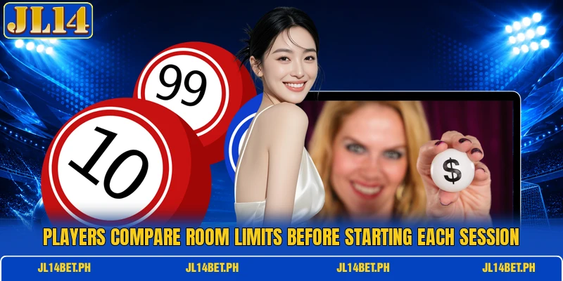 Players compare room limits before starting each session Players compare room limits before starting each session