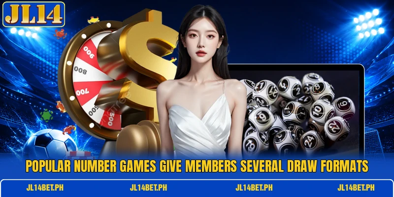 Popular number games give members several draw formats Popular number games give members several draw formats