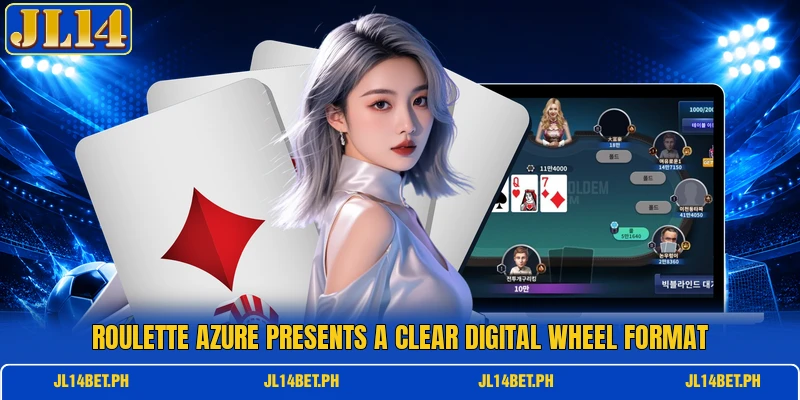 Roulette azure presents a clear digital wheel format Roulette azure presents a clear digital wheel format