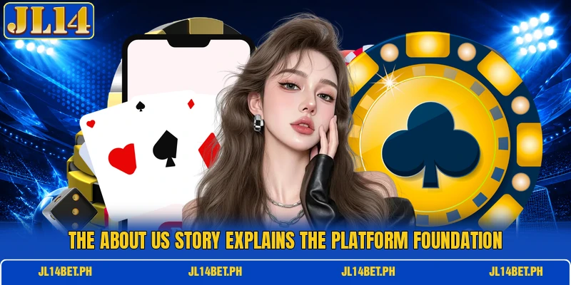 The about us story explains the platform foundation