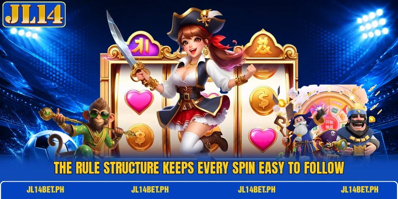 The rule structure keeps every spin easy to follow The rule structure keeps every spin easy to follow